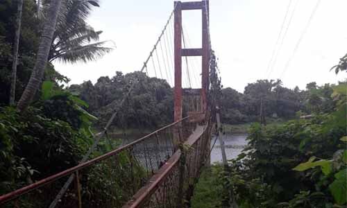 ഫണ്ടനുവദിച്ചെങ്കിലും തൈക്കൂട്ടം തൂക്കുപാലം പുന:ര്‍നിര്‍മാണത്തിന് നടപടിയായില്ല