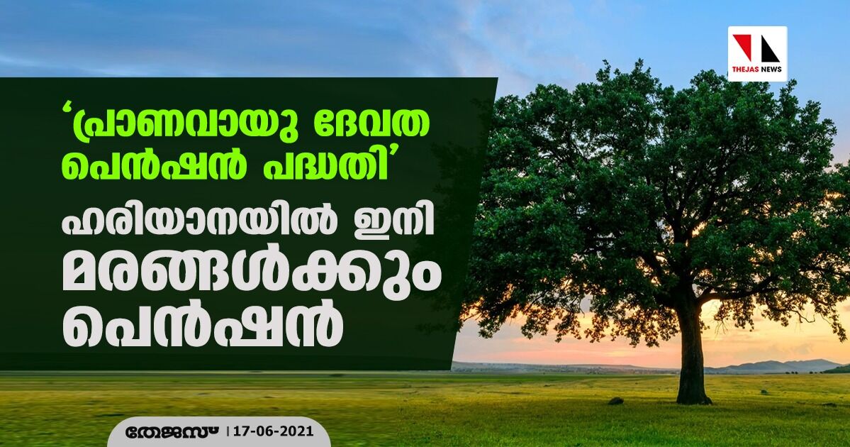 പ്രാണവായു ദേവത പെന്‍ഷന്‍ പദ്ധതി; ഹരിയാനയില്‍ ഇനി മരങ്ങള്‍ക്കും പെന്‍ഷന്‍