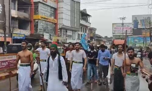 ബ്രിട്ടനെ അട്ടിമറിച്ച മഞ്ചേരി പ്രഖ്യാപനം പുനരാവിഷ്‌കരിച്ച് കാംപസ് ഫ്രണ്ട്