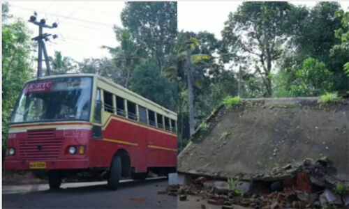 ആര്യനാട് വെയിറ്റിങ് ഷെഡില്‍ കെഎസ്ആര്‍ടിസി ബസ് ഇടിച്ച് കുട്ടികളുള്‍പ്പെടെ ആറുപേര്‍ക്ക് പരിക്ക്, ഒരാളുടെ നില ഗുരുതരം