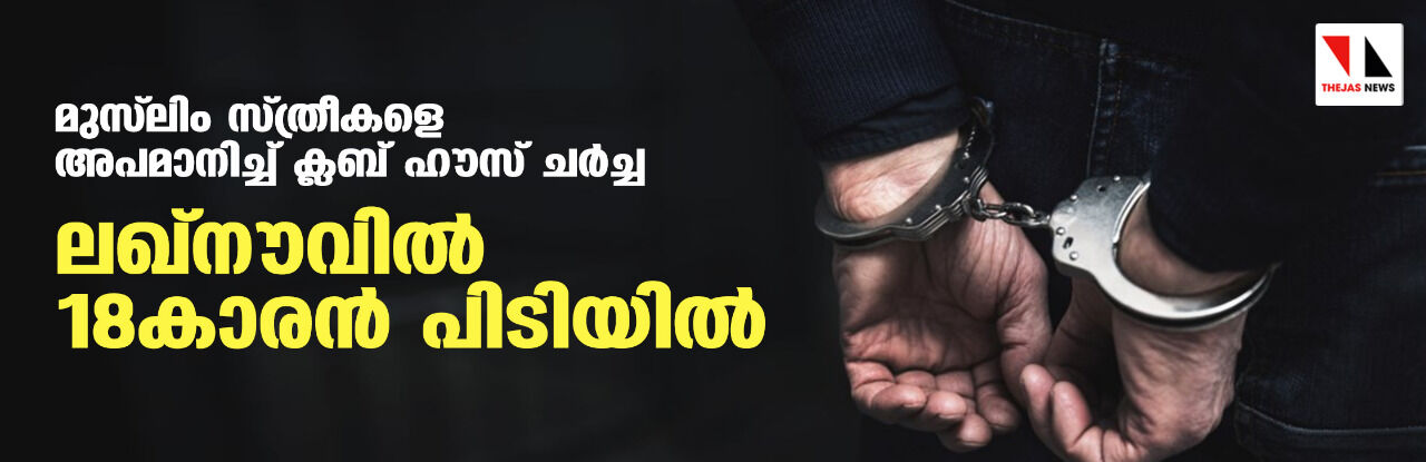 മുസ്‌ലിം സ്ത്രീകളെ അപകീര്‍ത്തിപ്പെടുത്തി ക്ലബ് ഹൗസ് ചര്‍ച്ച; നാലാമത്തെ അറസ്റ്റ് ലഖ്‌നൗവില്‍