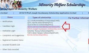 സംസ്ഥാന ന്യൂനപക്ഷ ക്ഷേമ വകുപ്പിന്റെ സ്‌കോളർഷിപ്പിന് അപേക്ഷിക്കാം