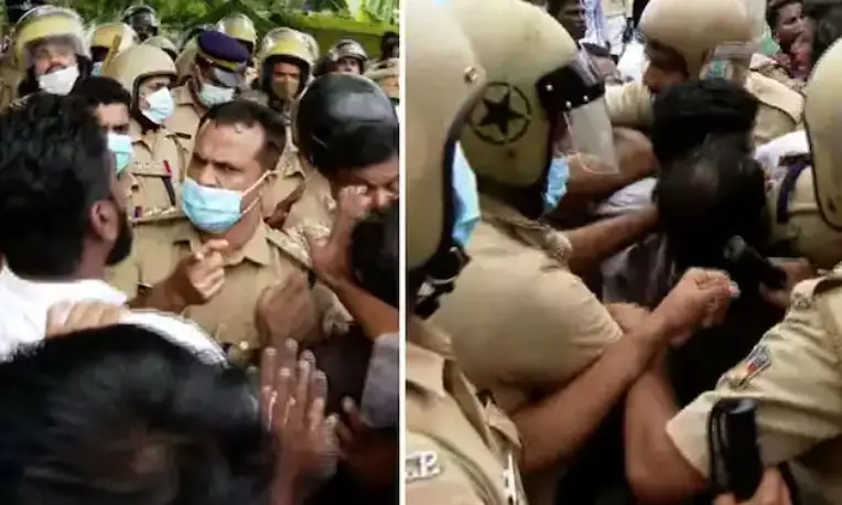 ആവിക്കല്‍ മാലിന്യ പ്ലാന്റ്;  ജനസഭയെച്ചൊല്ലി ഇന്നും സംഘര്‍ഷം, നാട്ടുകാര്‍ തീരദേശപാത ഉപരോധിച്ചു